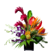 Tropical Ginger and Protea arrangement. Ginger with Protea and interesting foliage