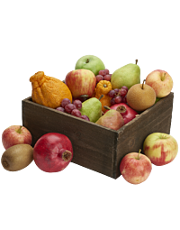 Fall Fresh organic fruit crate