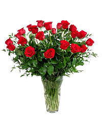 2 Dozen Longstem Red Rose arrangement