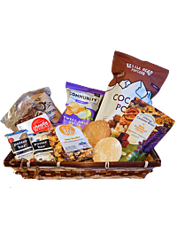 100% gluten-free Colorado gift basket with local cookies brownies popcorn and snacks