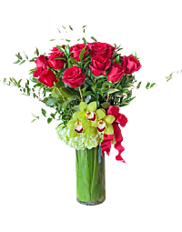 Deluxe Red Rose Arrangement for Denver Delivery