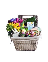 Denver Easter Flowers and chocolate basket