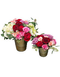 roses in gold