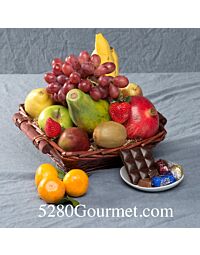 Medium Fruit and Chocolate gift basket