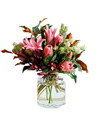 Denver Protea arrangement with lily delivery