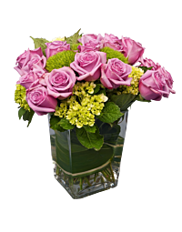 Lavender Rose Arrangement with Hydrangea