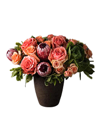 Protea and Rose Fall display - Fair Trade Roses - Denver Same day delivery