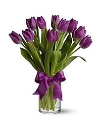 Purple Tulips arrangement
