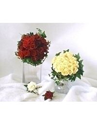Wedding Special 2 Bouquets, 2 Boutonnieres, 2 corsages