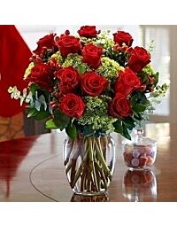 Roses with Hydrangea