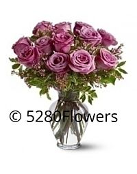 Lavender rose arrangement Fair Trade Roses