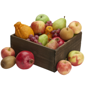 Fall Fresh organic fruit crate