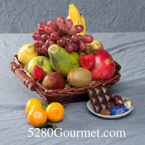 Medium Fruit and Chocolate gift basket