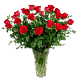 2 Dozen Longstem Red Rose arrangement