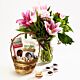 Mothers day Flowers and Chocolate basket