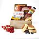 Salmon or Canadian Bacon Eggs Benedict basket with Flowers