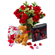 Denver Valentine Roses Chocolate and Bear