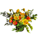 Vibrant Lemon and Lime Arrangement with seasonal yellow, green, and orange hues, featuring halved lemons and limes for a fresh citrus touch.