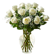 white rose arrangement