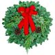 Fresh Decorated Christmas Wreath 20 " Outside Diameter