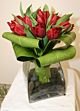 Tulips with leaves