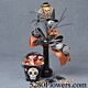 Halloween budvase with candy