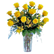 Longstem Yellow Rose arrangement for Denver Delivery