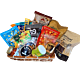 Colorado Medium Office Graze and Share Snack Basket featuring local Colorado-made snacks such as Oogie’s popcorn, Denver Chip Co. chips, Gnarly Cookies, Bibamba Chocolate, and Hammond’s Caramels, perfect for sharing in medium-sized offices.