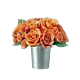 Simply Roses in a metal container. You can select the color. 