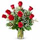 Denver Same Day Delivery Red Rose Arrangement