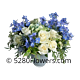 Wintery blue arrangement Denver delivery
