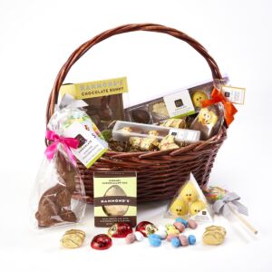 Easter Chocolate and Bunny Basket, Made with Colorado Products deluxe size
