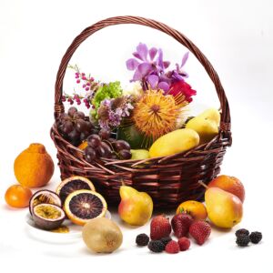 Denver Fresh Fruit and Flowers Gift Basket