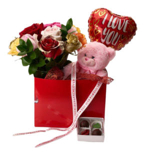 Valentine Mixed Rose package deal