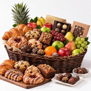 The Breckenridge Luxury Fruit, Pastry and Chocolate Basket Meta Title