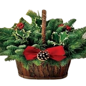 Colorado Christmas Greens Basket Fragrant !