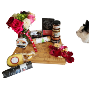 Colorado Charcuterie platter with Chocolate and Roses