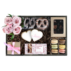 Colorado flowers and sweets gift crate