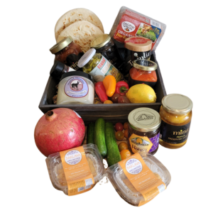 Deluxe Mediterranean or Middle Eastern Gourmet Breakfast Basket with Colorado Products