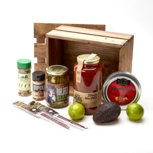 Colorado Bloody Mary Basket with Buffalo jerky Stir