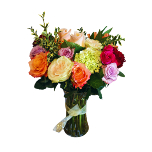 Deluxe Rainbow Rose Arrangement | Luxury Eco-Friendly & Fair-Trade Bouquet