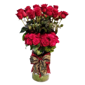 Valentine 2 dozen rose Fantasy " Fantastic tall Display "