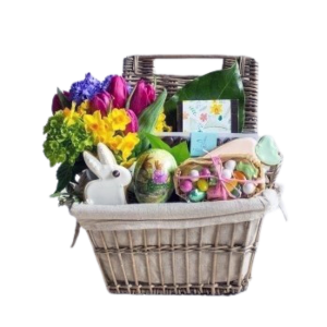 Spring flower Easter Basket
