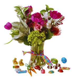 Large Easter Market arrangement Designer Choice With Chocolate