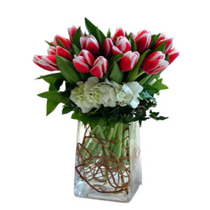 Tulips, Hydrangea and Willows