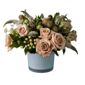 Blush Roses and Field flowers - Fair Trade Roses -
