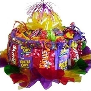 Deluxe Happy Birthday Candy Cake NEXT DAY