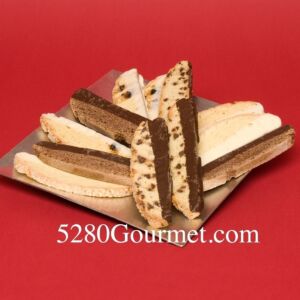 Colorado Chocolate Dipped Biscotti