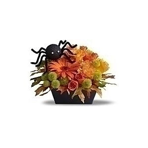 Halloween Arrangement with Spider