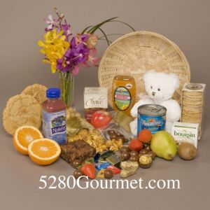 Get well gift Basket, add flowers or bear